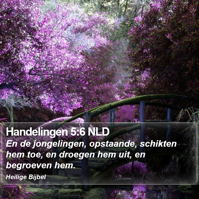 Handelingen 5:6 NLD Bible Study