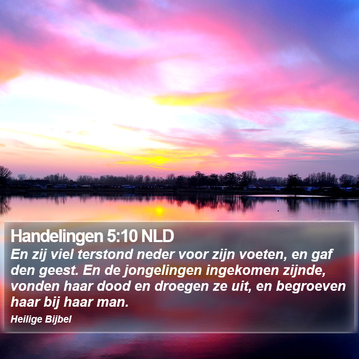 Handelingen 5:10 NLD Bible Study