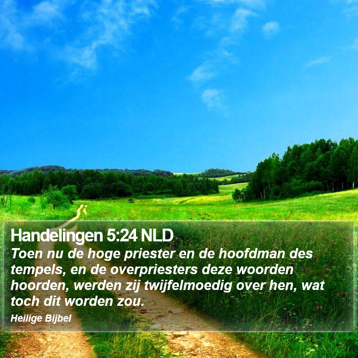 Handelingen 5:24 NLD Bible Study