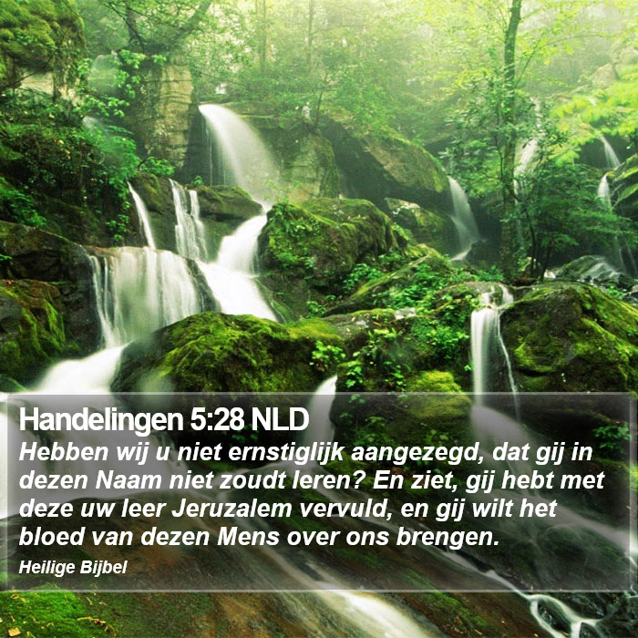 Handelingen 5:28 NLD Bible Study