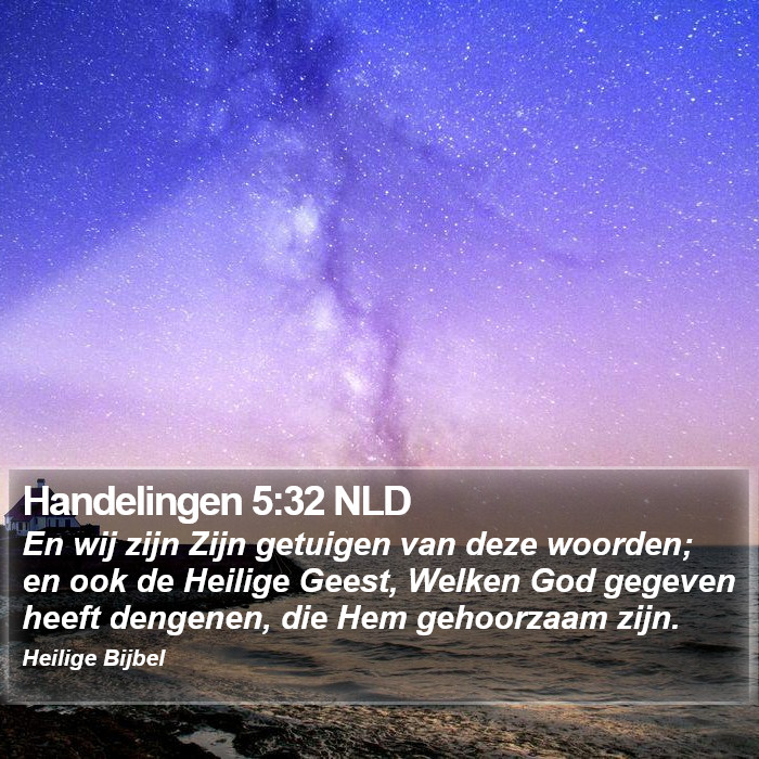 Handelingen 5:32 NLD Bible Study