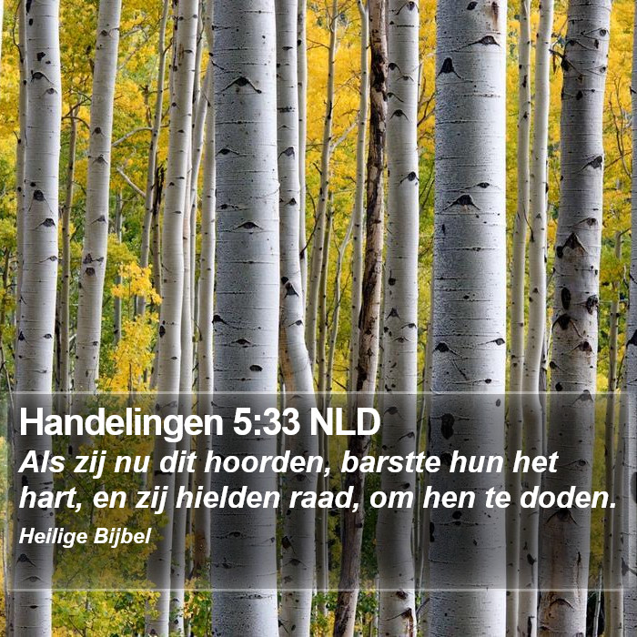 Handelingen 5:33 NLD Bible Study