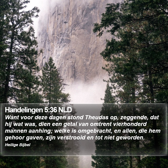 Handelingen 5:36 NLD Bible Study