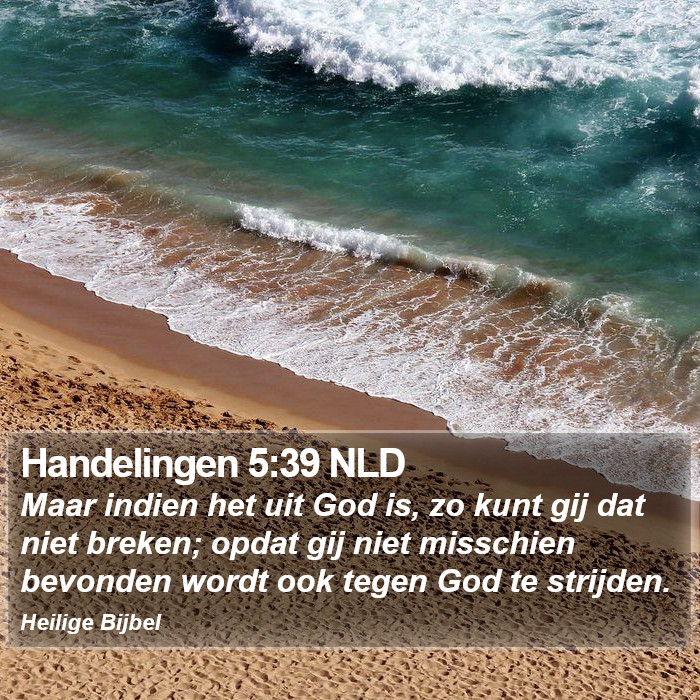 Handelingen 5:39 NLD Bible Study