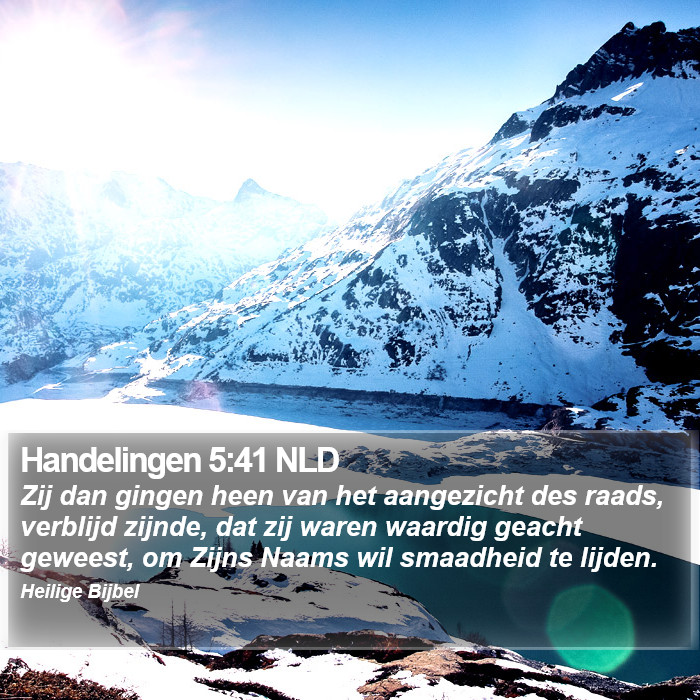 Handelingen 5:41 NLD Bible Study