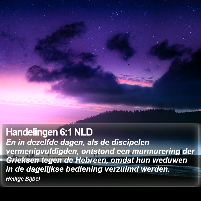 Handelingen 6:1 NLD Bible Study