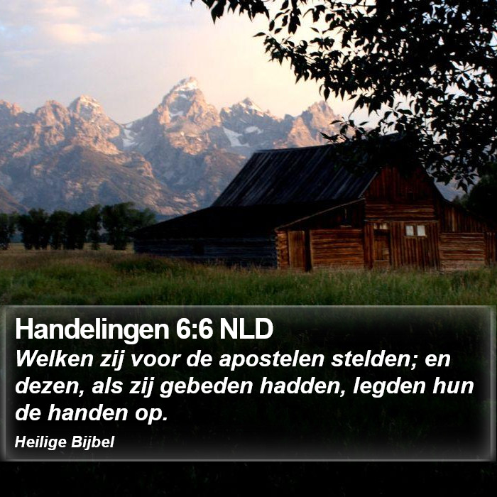 Handelingen 6:6 NLD Bible Study