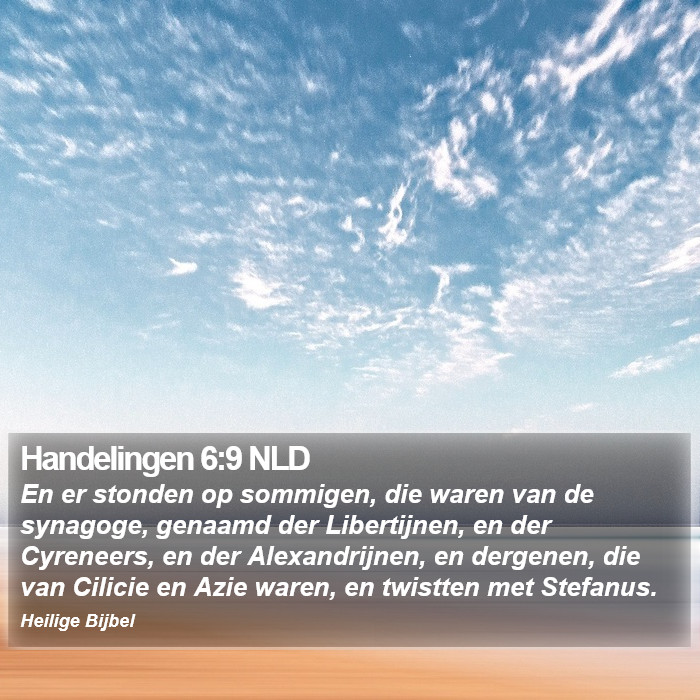 Handelingen 6:9 NLD Bible Study