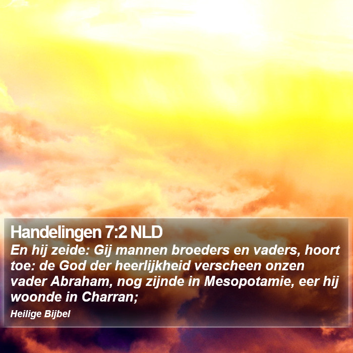 Handelingen 7:2 NLD Bible Study