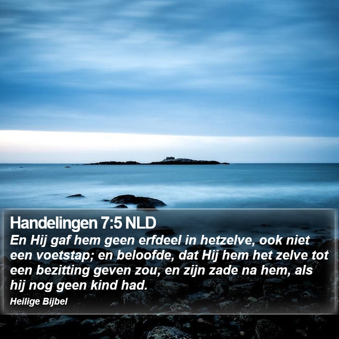 Handelingen 7:5 NLD Bible Study