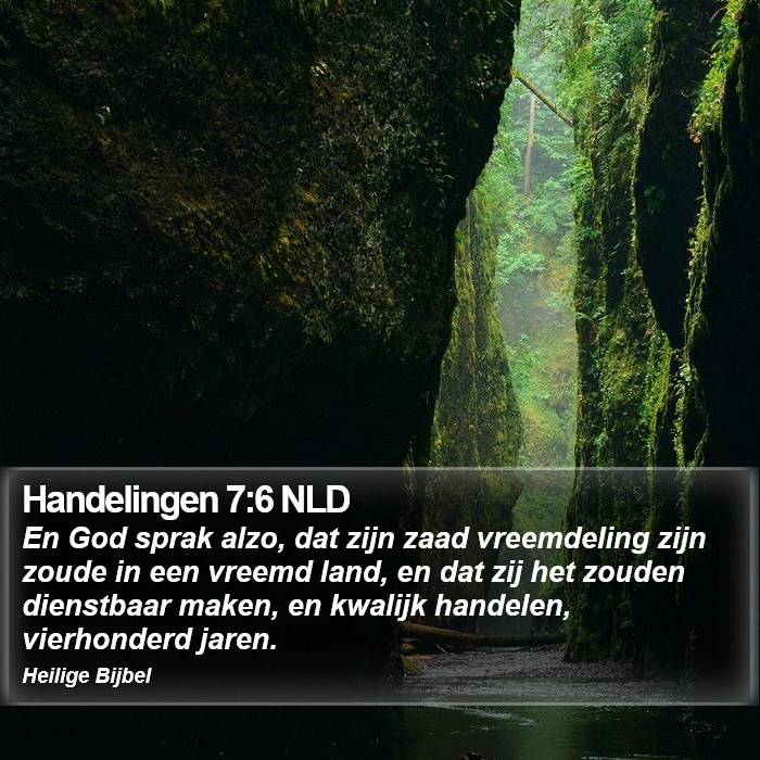 Handelingen 7:6 NLD Bible Study