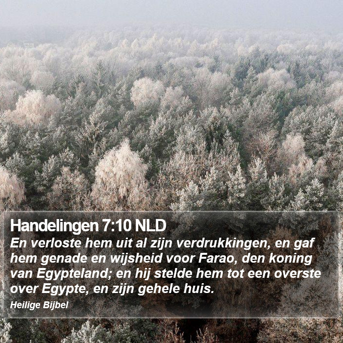 Handelingen 7:10 NLD Bible Study