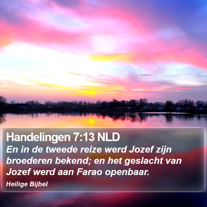 Handelingen 7:13 NLD Bible Study