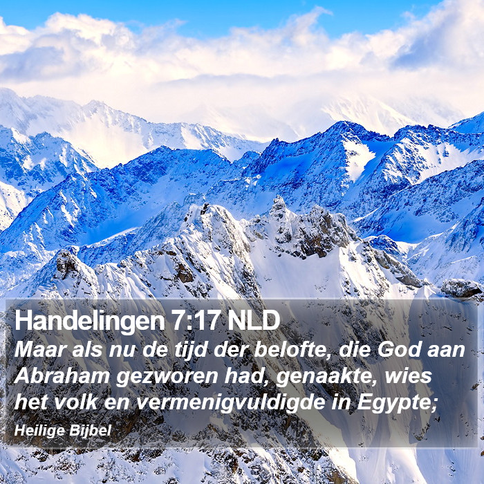 Handelingen 7:17 NLD Bible Study
