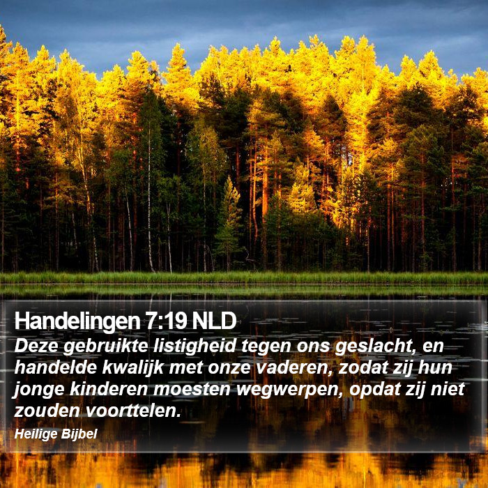 Handelingen 7:19 NLD Bible Study