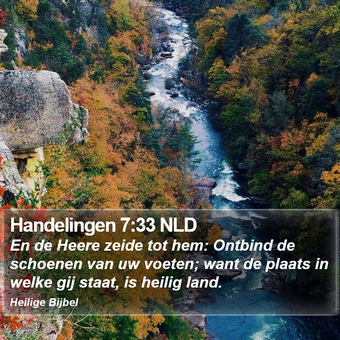 Handelingen 7:33 NLD Bible Study