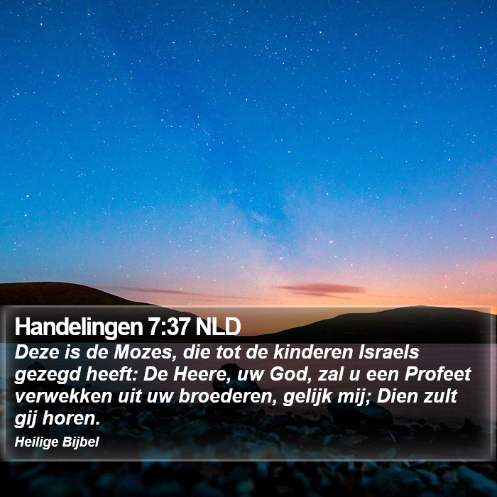 Handelingen 7:37 NLD Bible Study
