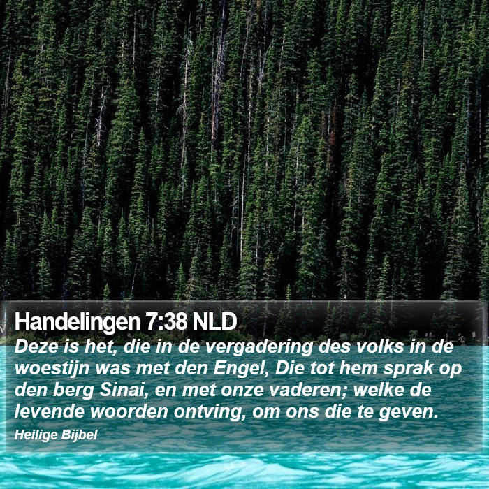 Handelingen 7:38 NLD Bible Study