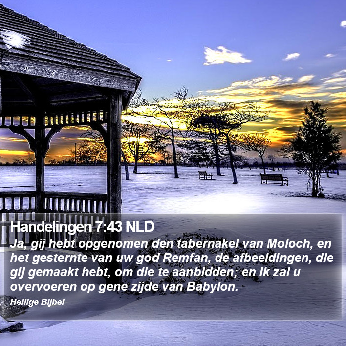 Handelingen 7:43 NLD Bible Study