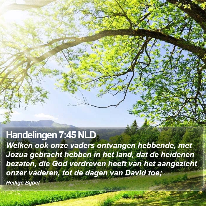 Handelingen 7:45 NLD Bible Study
