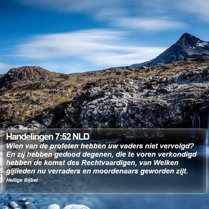 Handelingen 7:52 NLD Bible Study