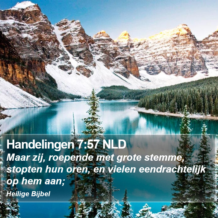 Handelingen 7:57 NLD Bible Study