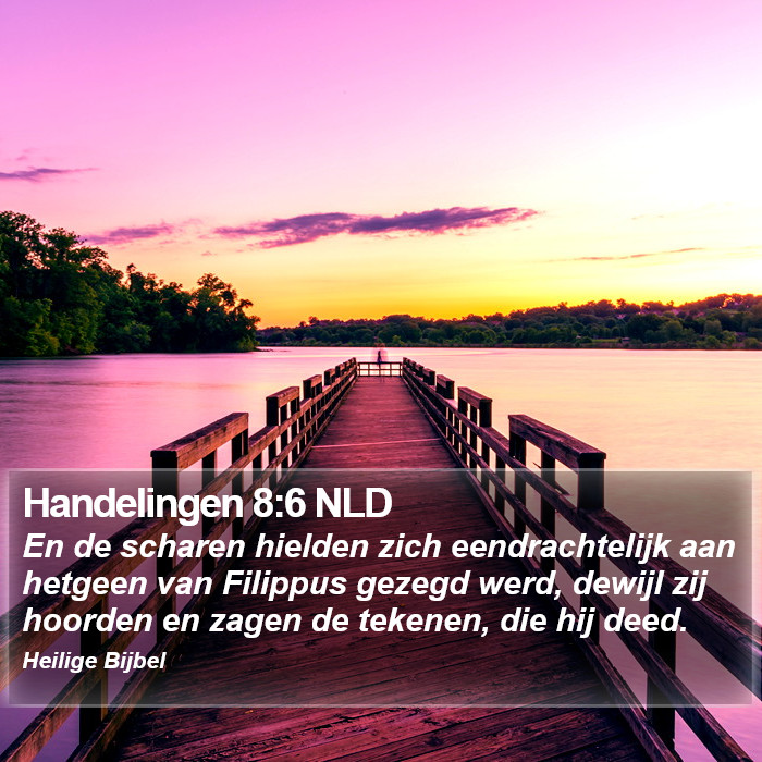 Handelingen 8:6 NLD Bible Study