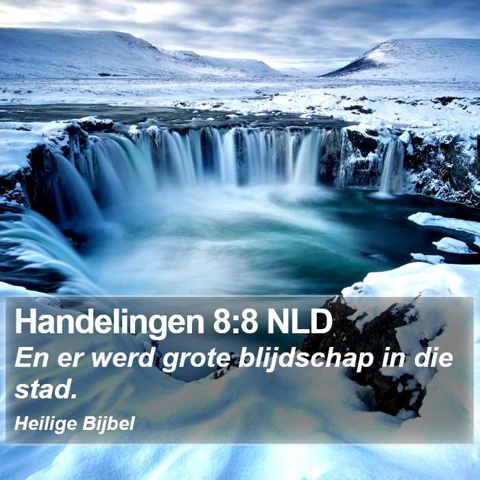 Handelingen 8:8 NLD Bible Study