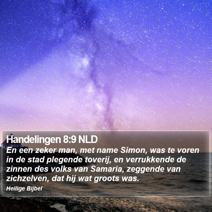 Handelingen 8:9 NLD Bible Study