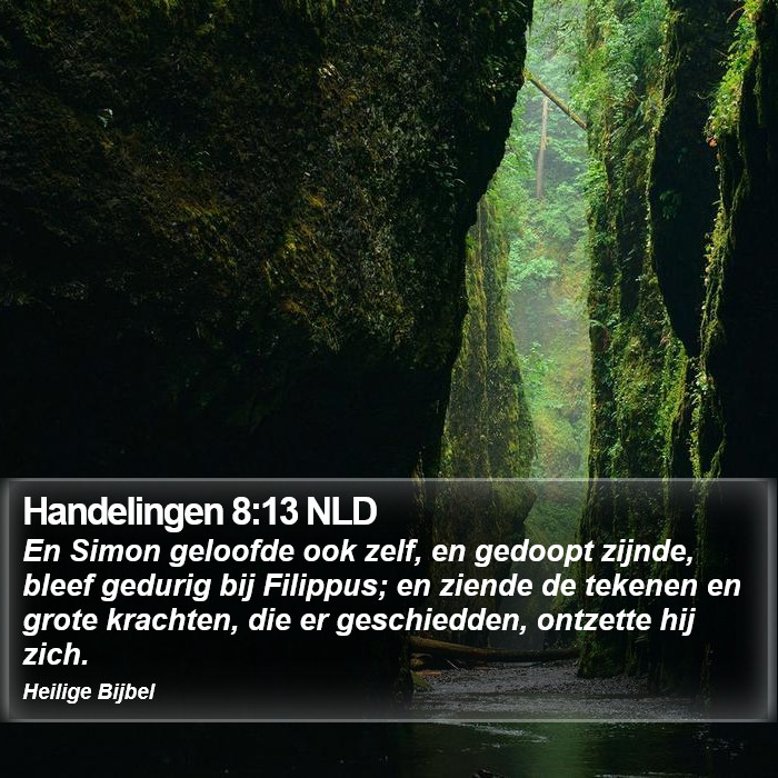 Handelingen 8:13 NLD Bible Study