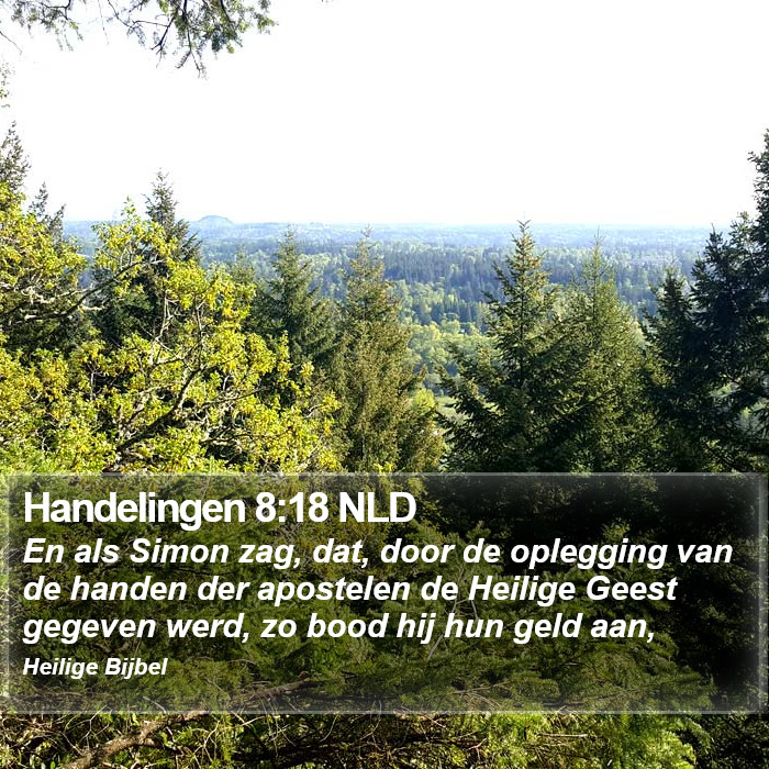 Handelingen 8:18 NLD Bible Study