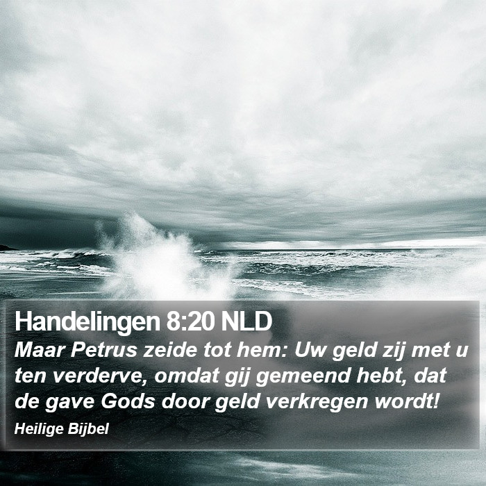 Handelingen 8:20 NLD Bible Study