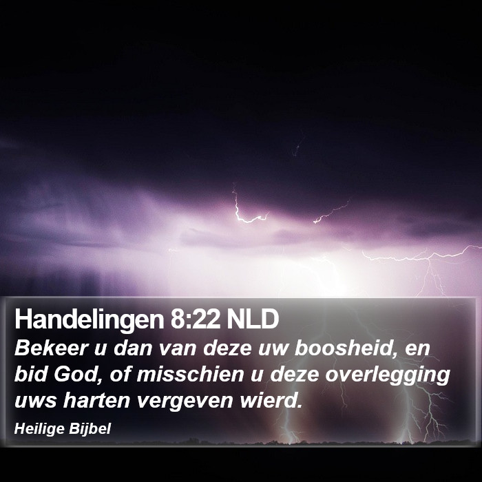 Handelingen 8:22 NLD Bible Study