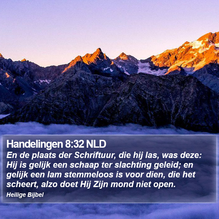 Handelingen 8:32 NLD Bible Study