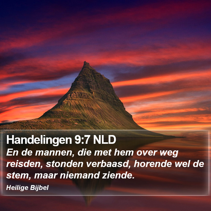 Handelingen 9:7 NLD Bible Study
