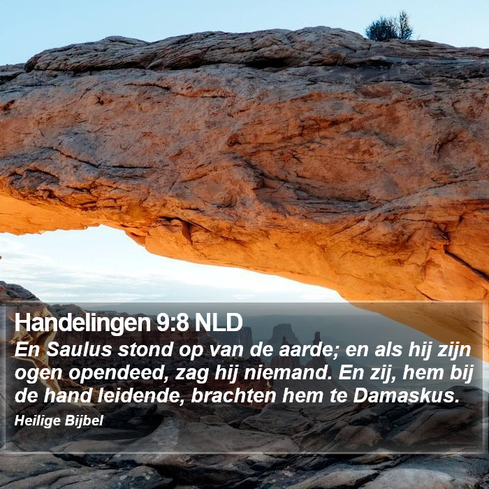 Handelingen 9:8 NLD Bible Study