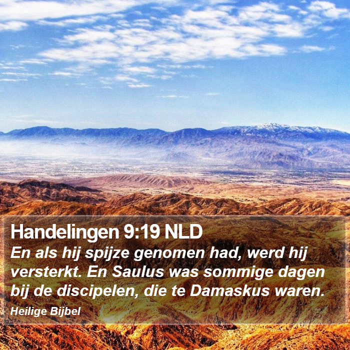 Handelingen 9:19 NLD Bible Study