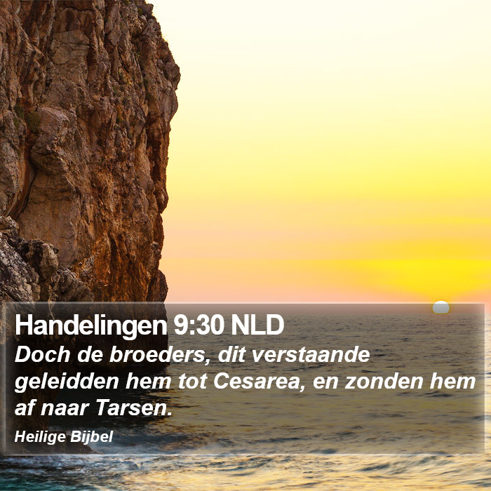 Handelingen 9:30 NLD Bible Study