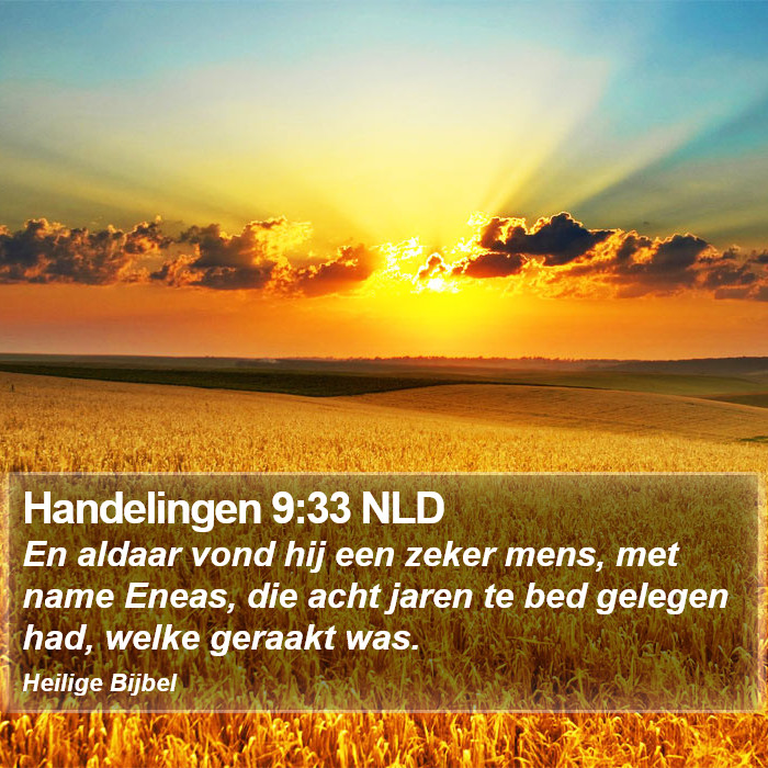 Handelingen 9:33 NLD Bible Study