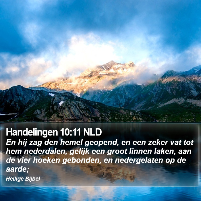 Handelingen 10:11 NLD Bible Study
