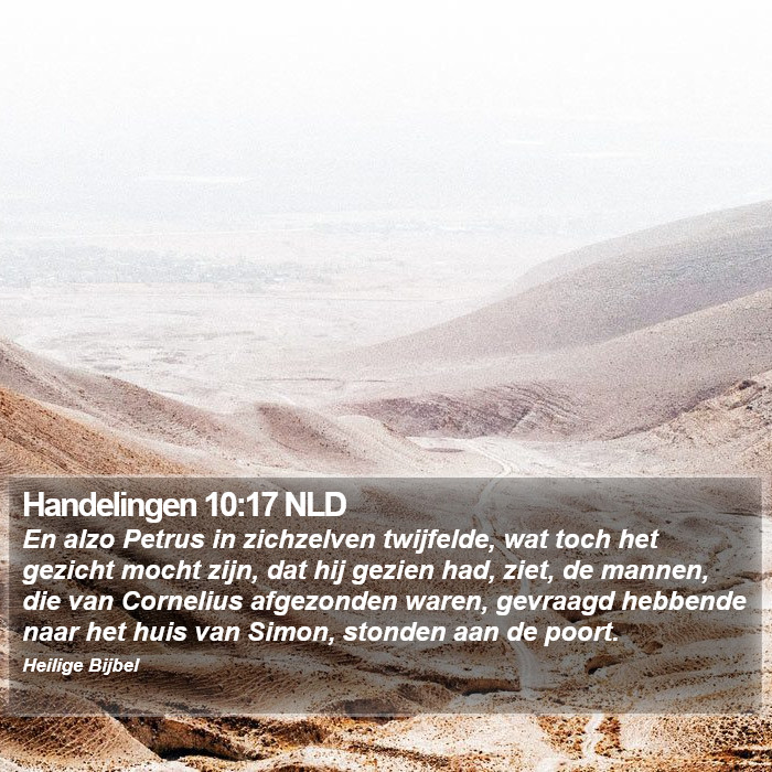 Handelingen 10:17 NLD Bible Study