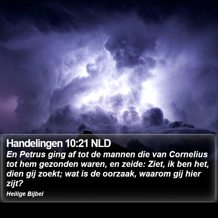 Handelingen 10:21 NLD Bible Study