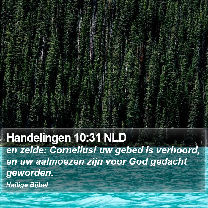 Handelingen 10:31 NLD Bible Study