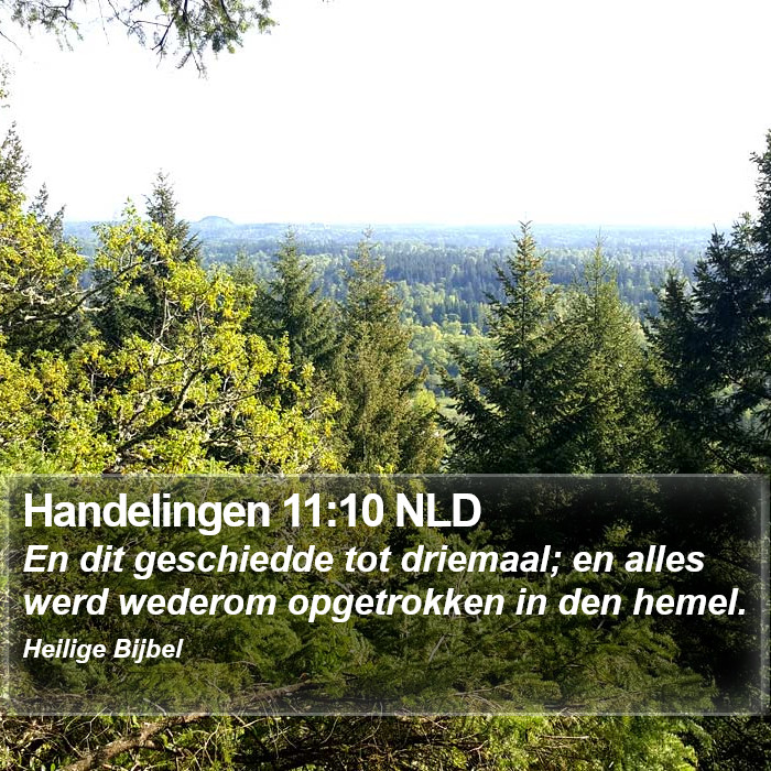 Handelingen 11:10 NLD Bible Study