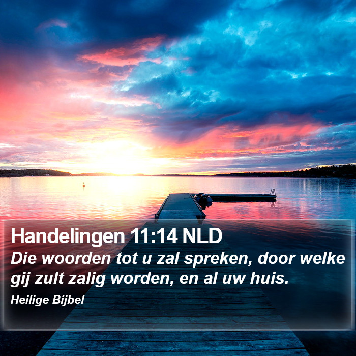 Handelingen 11:14 NLD Bible Study