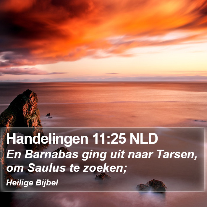 Handelingen 11:25 NLD Bible Study