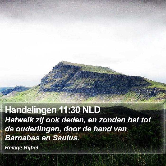 Handelingen 11:30 NLD Bible Study