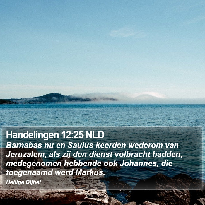 Handelingen 12:25 NLD Bible Study