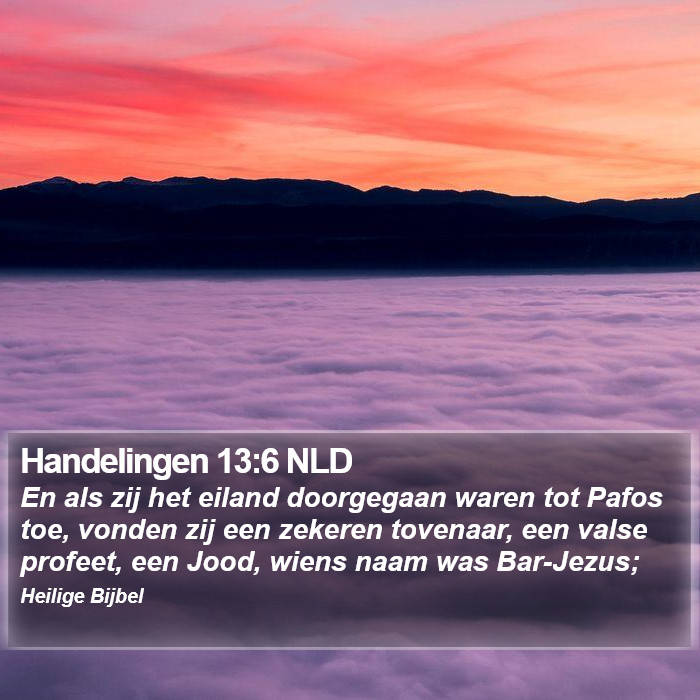 Handelingen 13:6 NLD Bible Study