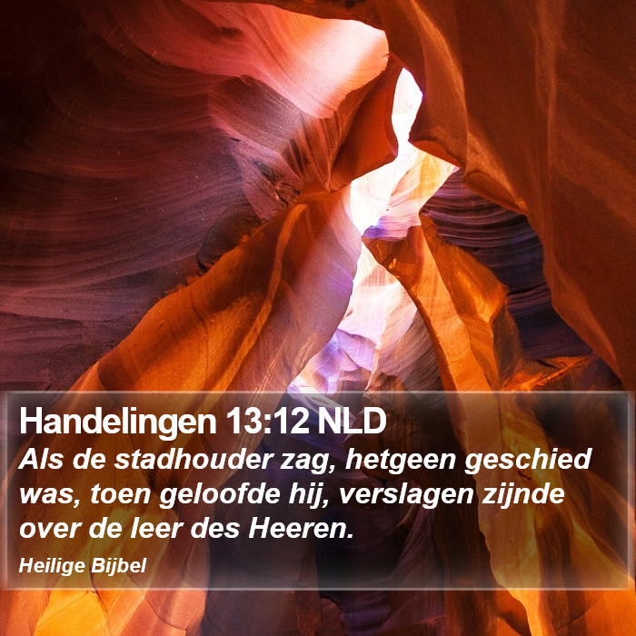 Handelingen 13:12 NLD Bible Study